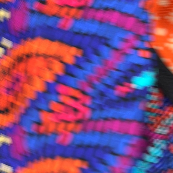 MoonTide Black and Purple One Piece Swimsuit with Ruffled Collar - Picture 5 of 10